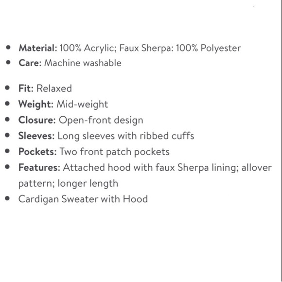 Cardigan Sweater With Faux Sherpa Hood - Picture 5 of 10